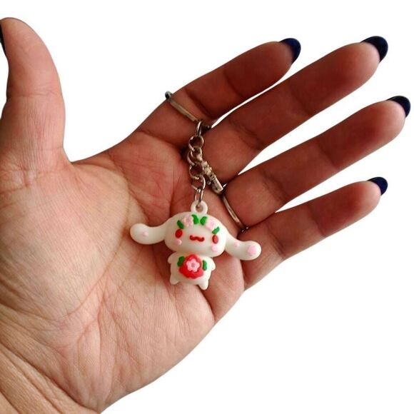 Kawaii Cinnamaroll Hello Kitty Charm Keychain - Picture 2 of 5